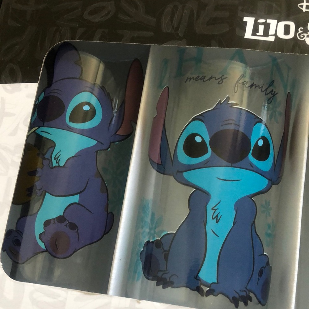 NEW Disney Stitch Set of 4 10oz Glasses_2